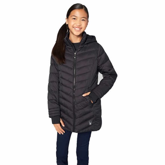 Spyder girl  Youth Puffer Black Jacket - Picture 5 of 6